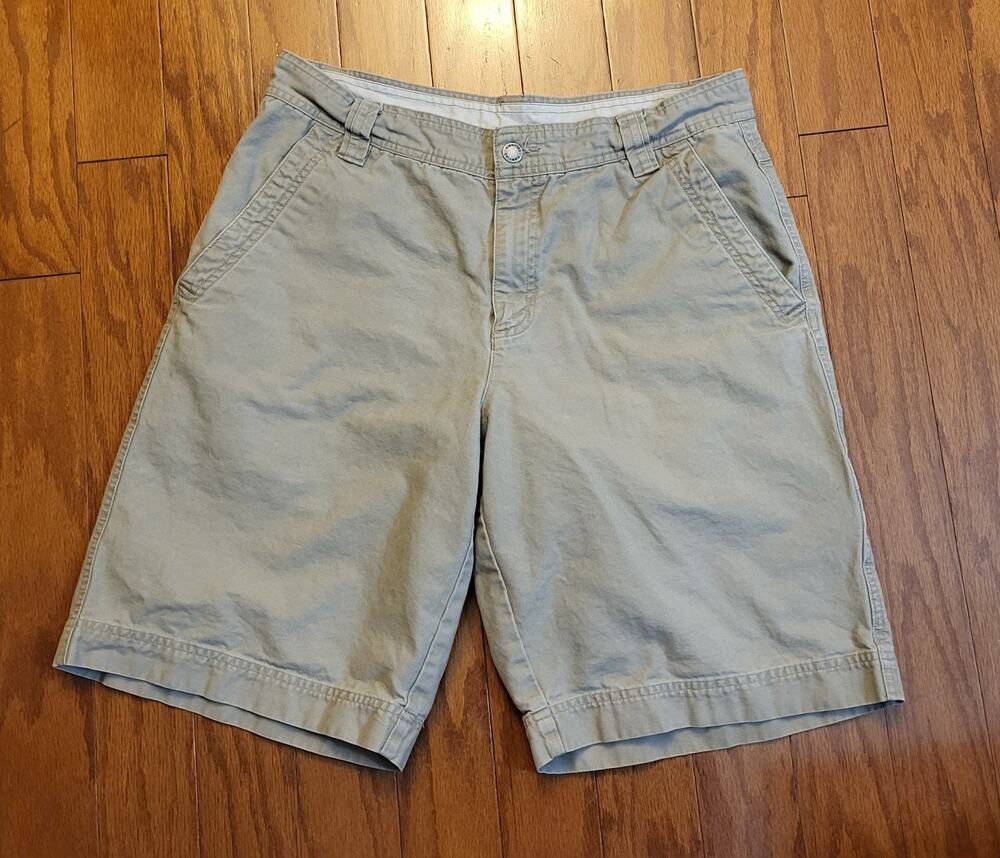 Columbia Mens Cargo Shorts Size 34 Tan Cargo Pockets Cotton